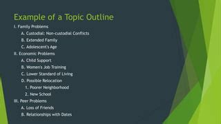 Image result for In a Topic or Phrase Outline Example