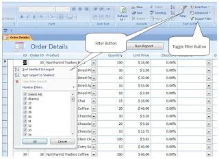 Afbeeldingsresultaten voor Access Query Filter