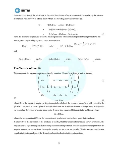 Afbeeldingsresultaten voor Torque From Inertia Tensor Example