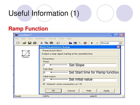 Toradh íomhá ar Making a Ramp Function in MATLAB
