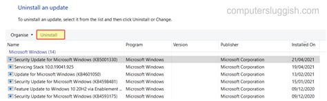 Image result for Windows Recovery Uninstall Updates