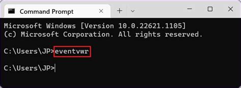 Event Viewer Cmd に対する画像結果