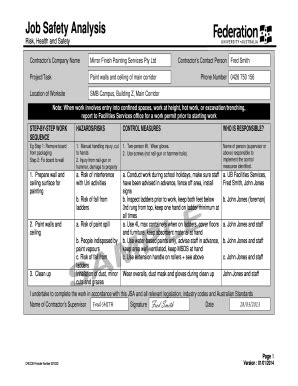 Example of JSA Filled Out に対する画像結果