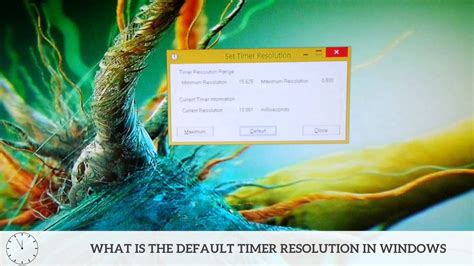 Toradh íomhá ar How to Open Timer Resolution