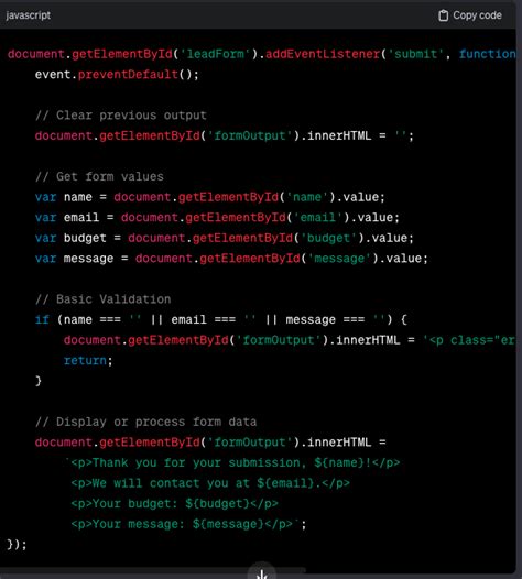Image result for JavaScript Code to Succes