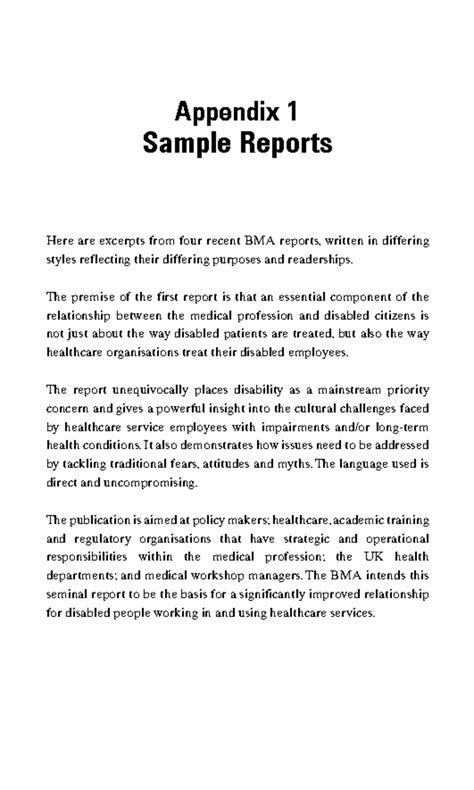 Image result for Appendix Example in Report