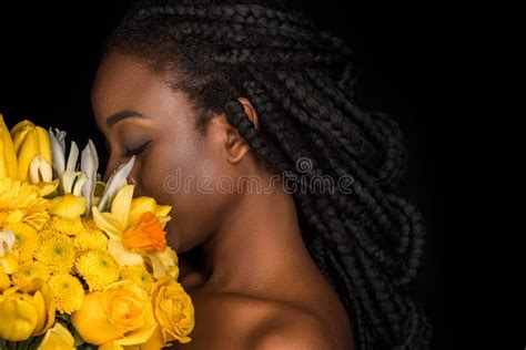 Image result for Woman with Flowers Side View