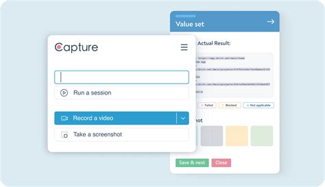 Capture Application に対する画像結果