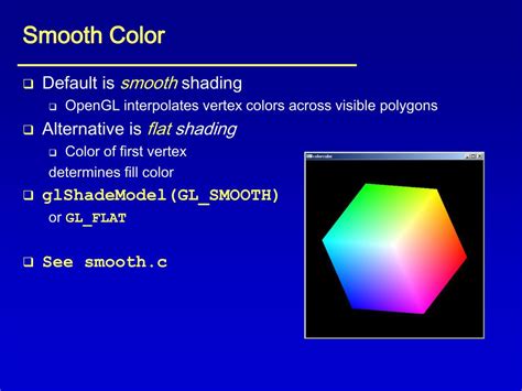 Image result for Smooth Shading OpenGL