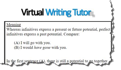 Image result for Perfect Infinitive Examples