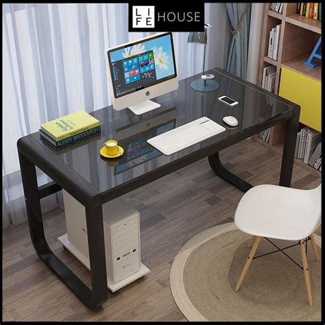 Afbeeldingsresultaten voor Glass Computer Table