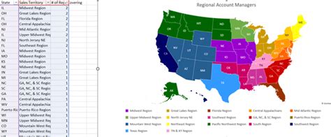 Excel Map with Different Colors に対する画像結果