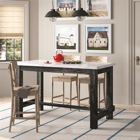 Image result for Counter Height Rustic Dining Table with Storage