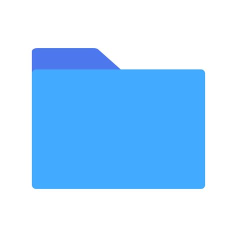 Simple blue folder icon. Vector. 26530061 Vector Art at Vecteezy