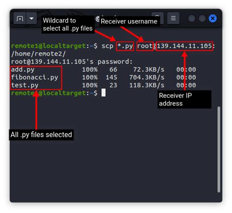 SCP Command に対する画像結果
