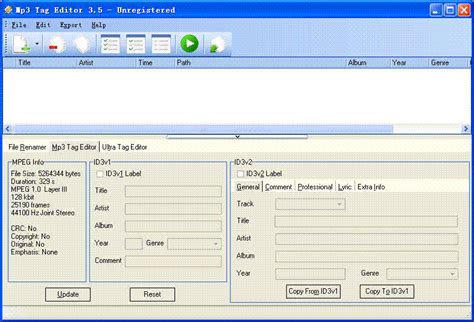 Afbeeldingsresultaten voor Mp3 File Tag Editor