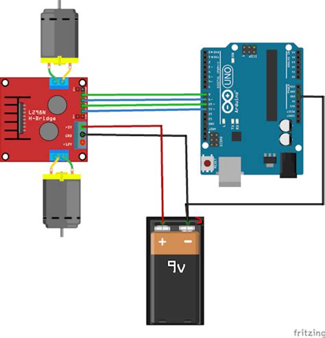 Image result for H Bridge and Arduino Circuit