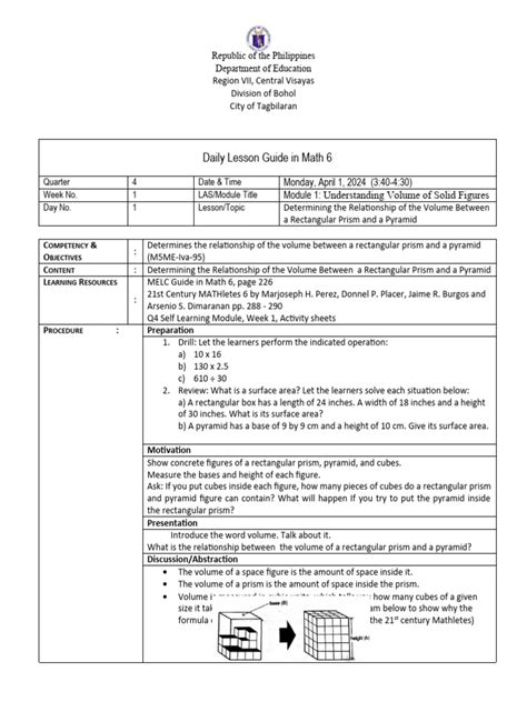 Toradh íomhá ar Prototype Lesson Plan Examples