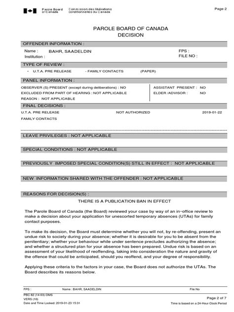 Image result for Parole Board Decisions