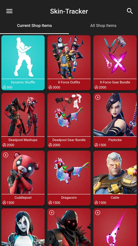 Skin-Tracker - Browse Skins from Fortnite and more for Android - Download