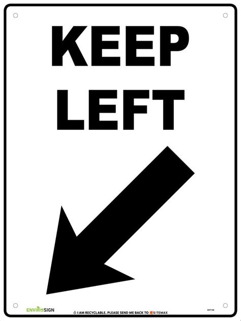 Image result for Keep Left Sign Driving