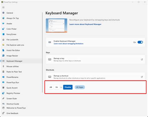Disable Window Short Cuts に対する画像結果