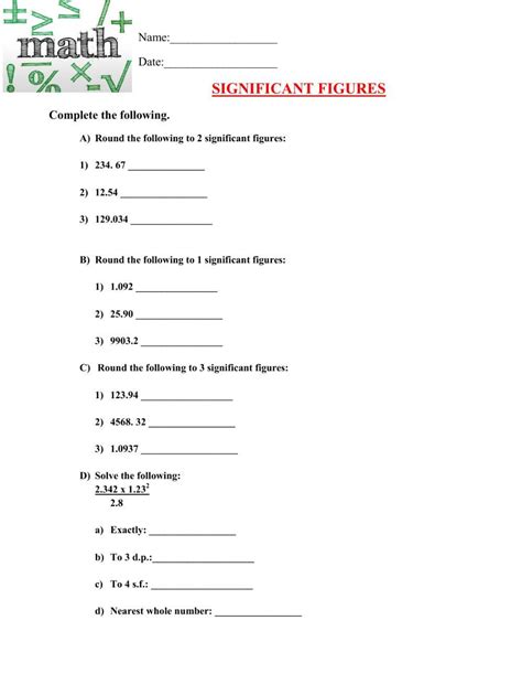 Image result for Chemfiesta Significant Figures Practice Worksheet