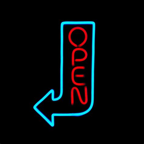 Image result for Blue Neon Open Sign