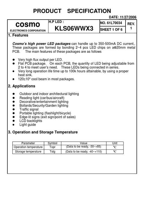 Afbeeldingsresultaten voor LED Datasheet Book