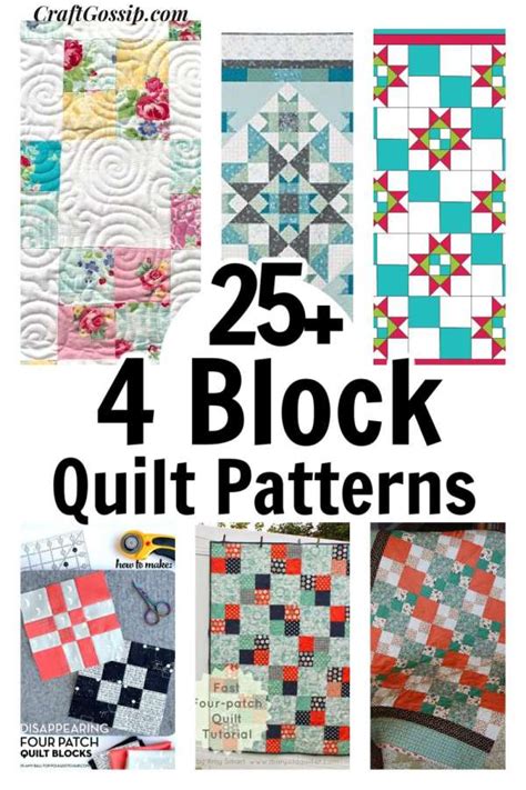 Image result for 4 Square Quilt Block Patterns