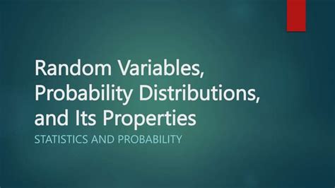 Résultat d’images pour Random Variables and Probability Distribution Design