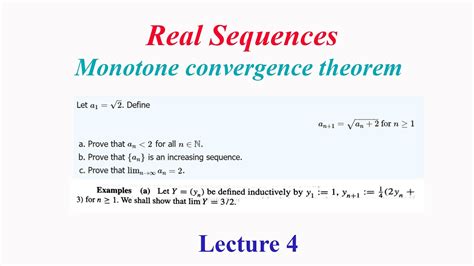 Image result for Bounded Monotone Convergence Theorem
