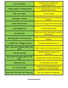 Image result for Idiom Examples Figurative Language