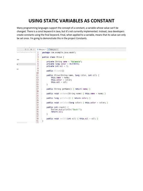 Image result for Constant Variable Declaring in Java