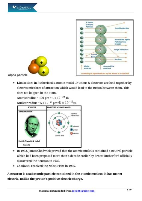 Afbeeldingsresultaten voor Structure of Atom Class 9