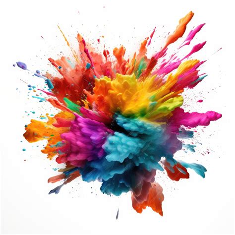 Premium AI Image | Vibrant Blast White Canvas Reveals a Powerful Color ...