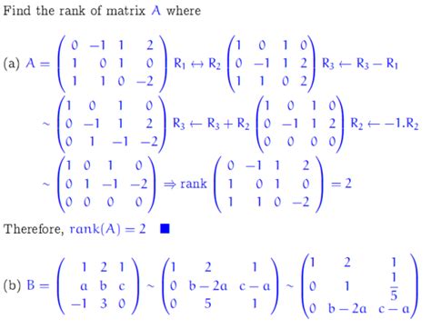 Image result for Linear Matrix Exercise