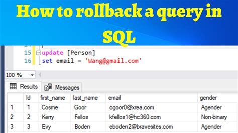 Image result for RollBack Command in SQL