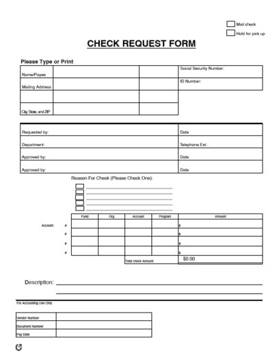 Check Request Form Template Excel に対する画像結果