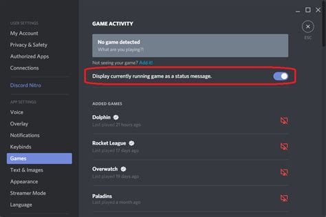 Image result for How to Show Playing Game On Discord Mobile