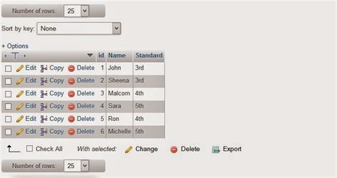 Image result for Jabber MySQL Table Students