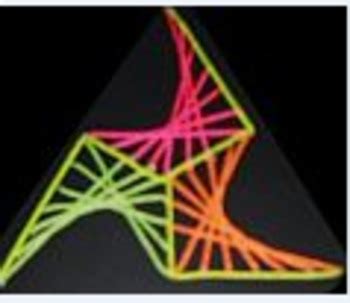 Image result for String Art Triangle Pattern