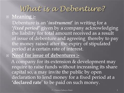 Image result for Debentures Simple Definition