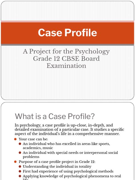 Image result for Case File Profile Format