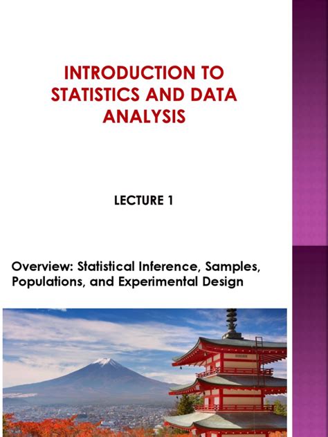 Image result for Inferential Statistics Lecture Notes PDF