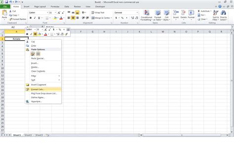 Image result for Excel Rotate Text