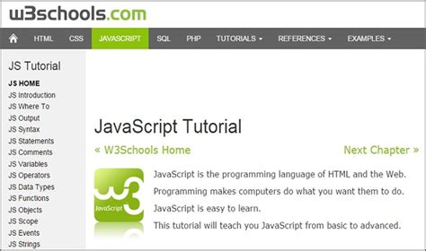 Image result for W3Schools JavaScript Code