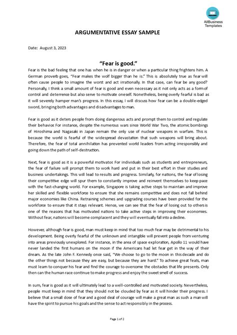 Image result for Argumentative Essay Examples