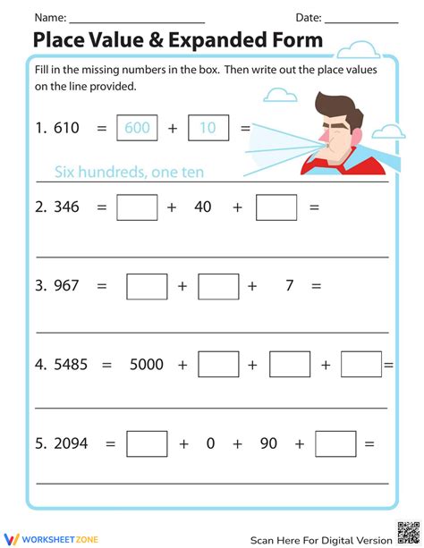 Image result for Place Value Expanded Form Worksheets