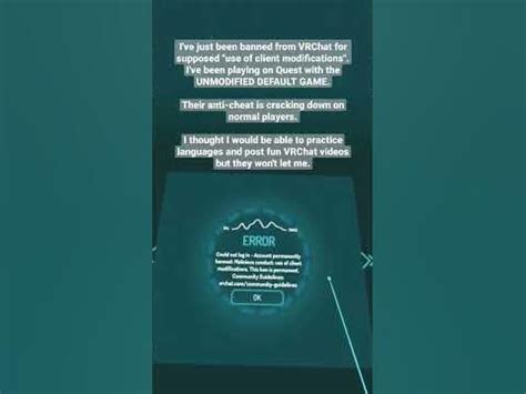 Image result for VRChat Warning Message